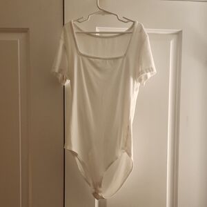 Amazon Women's White Bodysuit Top